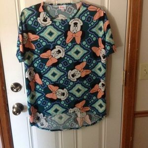 LuLaRoe Minnie Mouse Irma Top Size XS